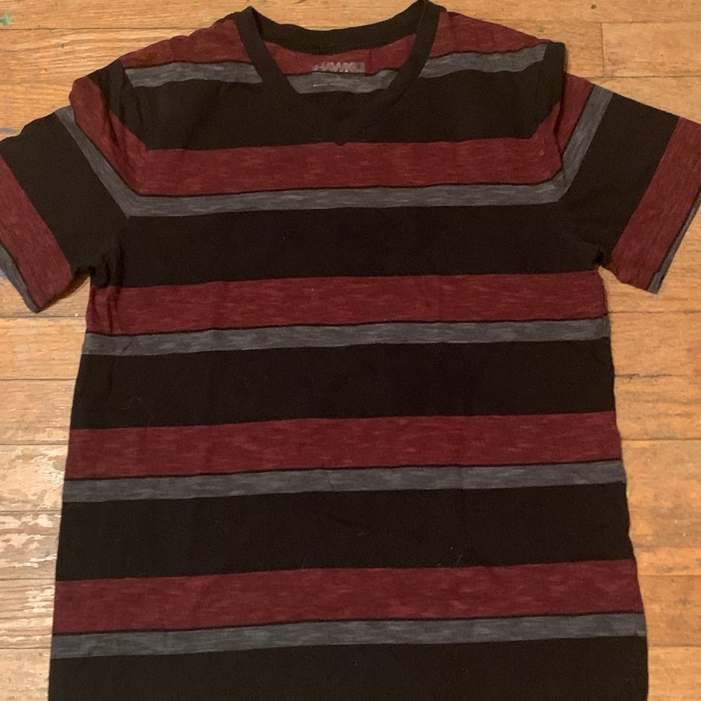 Striped v neck